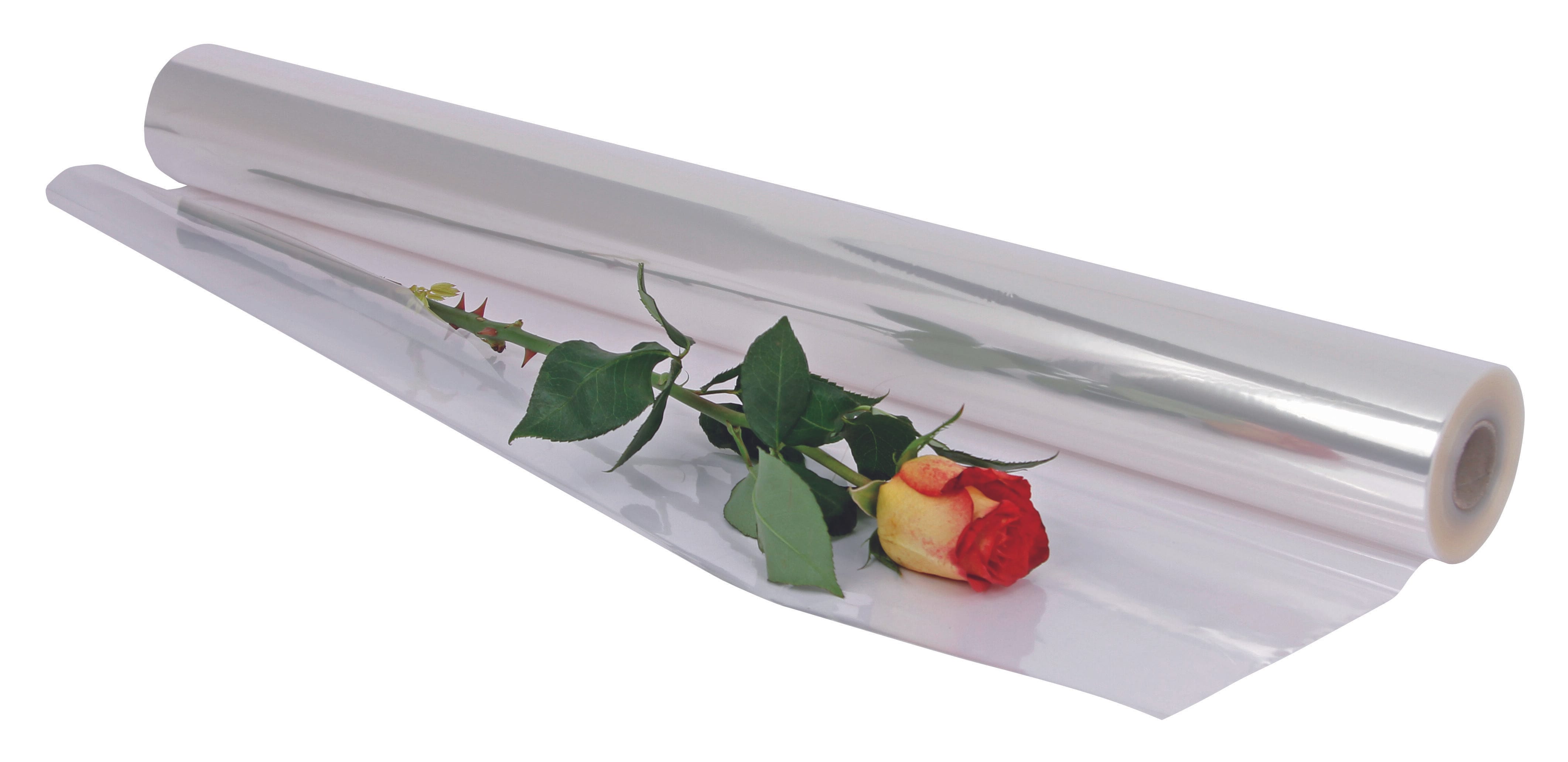 Logistipack - Papier cadeau - film fleuriste 80 cm x 120 m - 30 microns